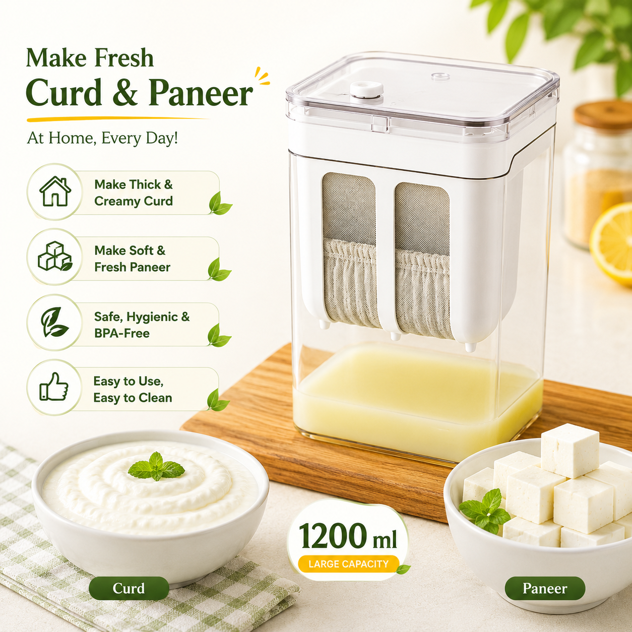 Belbie Hung curd & Paneer Maker